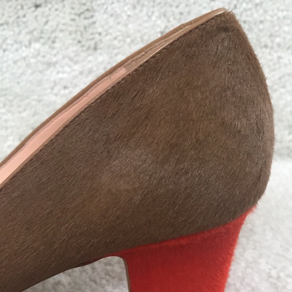 Stunning Rupert Sanderson Italian Camel Pierre Mid-Heel Pumps